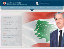 Tablet Screenshot of aminegemayel.org